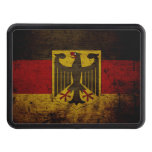 Black Grunge Germany Flag Hitch Cover at Zazzle