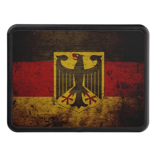 Black Grunge Germany Flag Hitch Cover