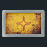Black Grunge New Mexico State Flag Belt Buckle<br><div class="desc">Black Grunge New Mexico State Flag. Feel free to modify the design according to your own preferences. You may change the design location, orientation, background colors and size. Also, you may add your own text, or slogan set its font, location and size, all in order to create the ultimate personal...</div>