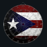 Black Grunge Puerto Rico Flag Dart Board<br><div class="desc">Feel free to modify the design according to your own preferences. You may change the design location, orientation, background colors and size. Also, you may add your own text, or slogan set its font, location and size, all in order to create the ultimate personal gift for you and your loved...</div>