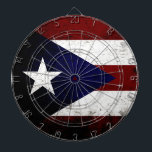 Black Grunge Puerto Rico Flag Dart Board<br><div class="desc">Feel free to modify the design according to your own preferences. You may change the design location, orientation, background colors and size. Also, you may add your own text, or slogan set its font, location and size, all in order to create the ultimate personal gift for you and your loved...</div>