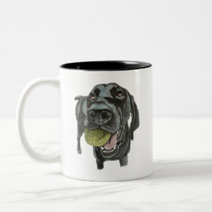 Black GSP tennis ball mug