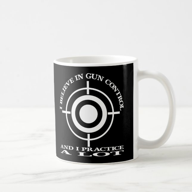 Black Gun Control Practice Lot Coffee Mug (Right)