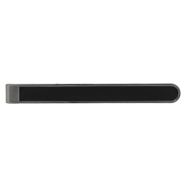 Black Gunmetal Finish Tie Bar (Front)