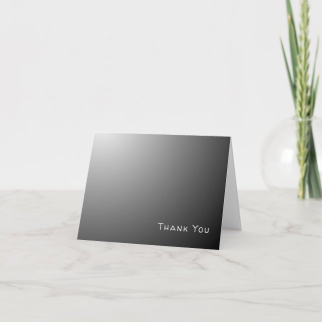 Black Guy Grad Thank You Personalized Card (Front)