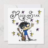 Black Hair Boy Rock Star (Front)