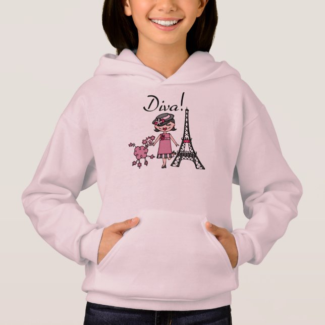 Black Hair Diva Hoodie (Front)