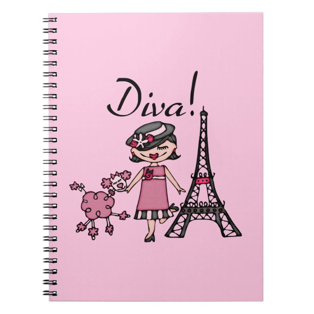 Black Hair Diva Notebook (Front)