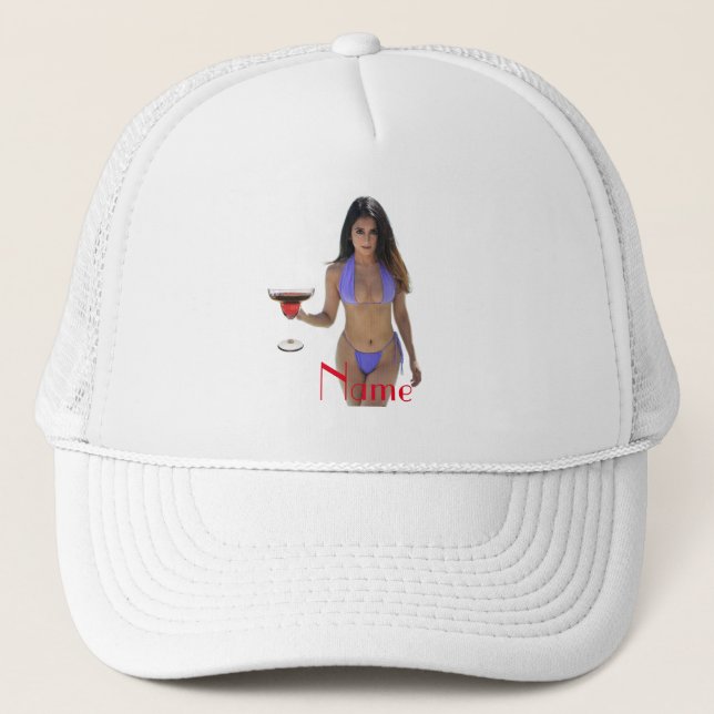 Black-haired Bikini Beauty Thunder_Cove  Trucker Hat (Front)