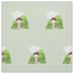 Black-Haired Little Red Riding Hood Fabric