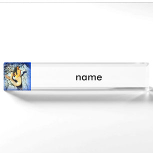 black-haired mermaid nameplate