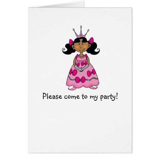 Black haired princess cards (Front)