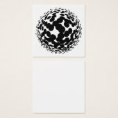 Black halftone circles on white background (Front & Back)