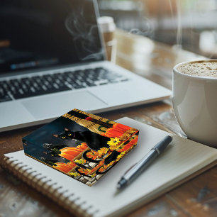 Black Halloween Cat Paperweight