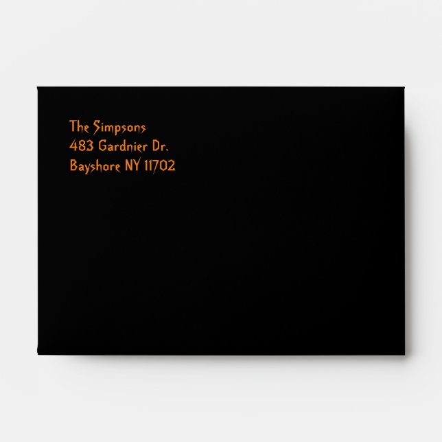 Black Halloween Envelopes (Front)