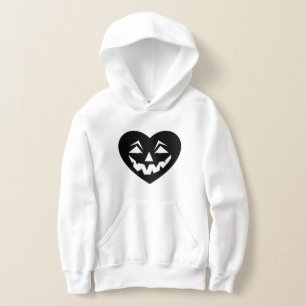 black halloween heart gothic valentine creepy  hoodie