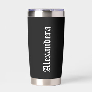 Black Halloween Personalized Insulated Tumbler