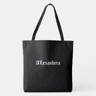 Black Halloween Personalized Tote Bag