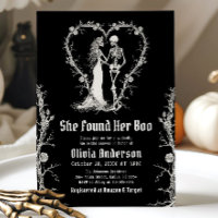Black Halloween She Found Her Boo Bridal Shower