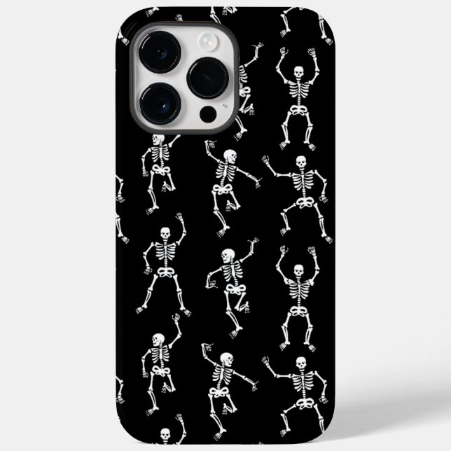 Black Halloween Skeletons  Case-Mate iPhone Case (Back)