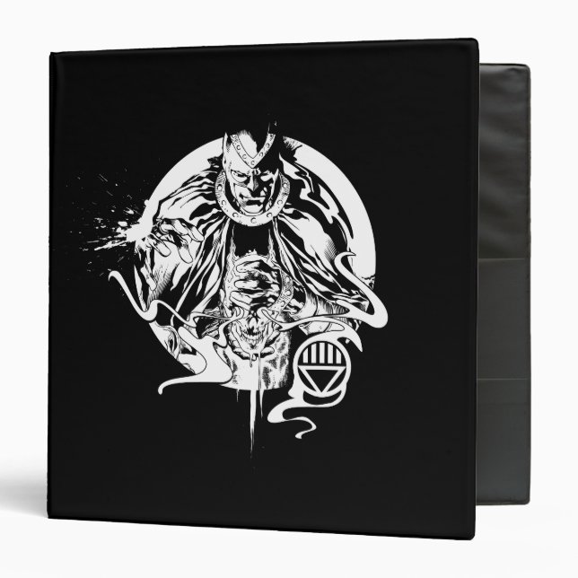 Black Hand 0 Graphic Collage, Black and White Binder (Front/Inside)