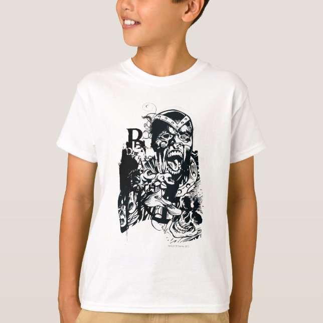 Black Hand and Skull Collage T-Shirt (Front)