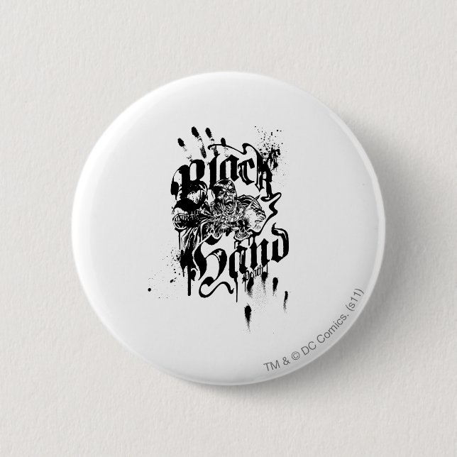Black Hand - Collage Button (Front)
