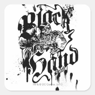 Black Hand - Collage Square Sticker
