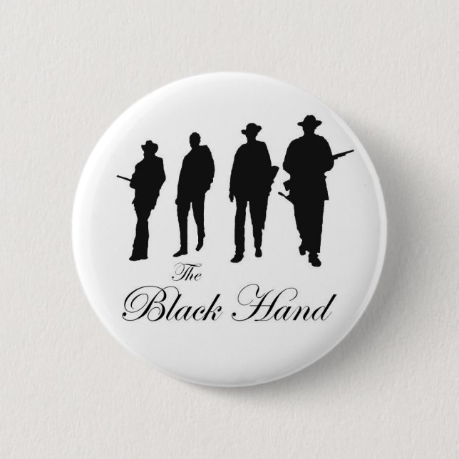 Black Hand Cowboys Button (Front)