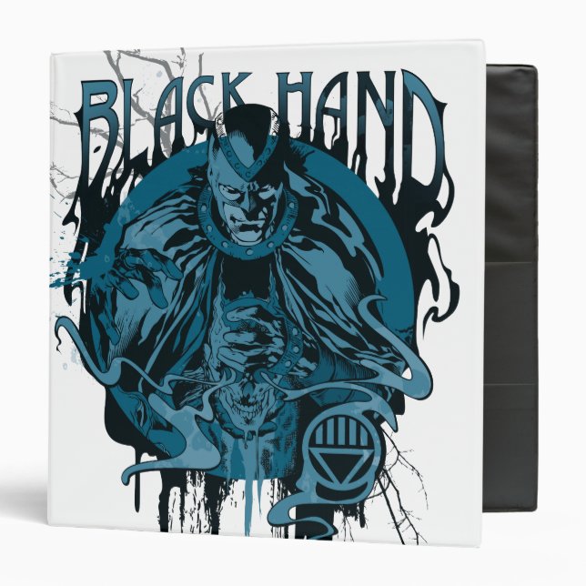 Black Hand - Graphic Collage 3 Ring Binder (Front/Inside)