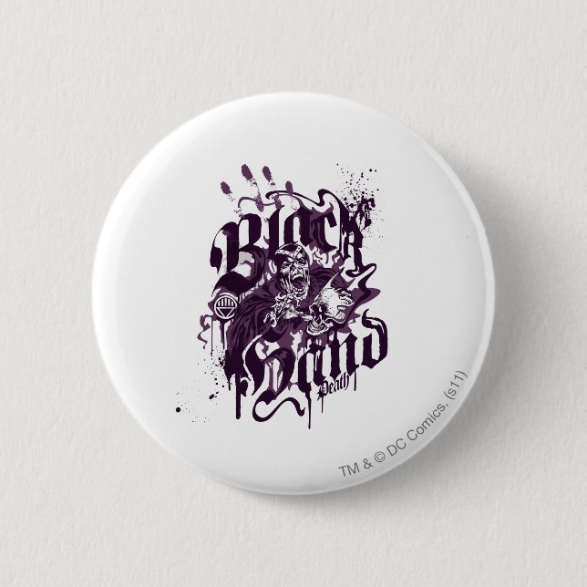 Black Hand - Purple Collage Button (Front)