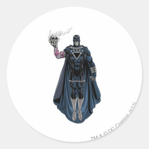 Black Hand with Skull 1 Classic Round Sticker