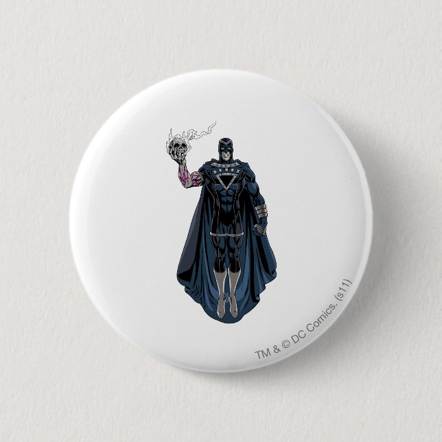 Black Hand with Skull 1 Pinback Button (Front)