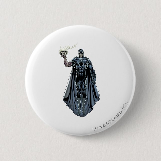 Black Hand with Skull 2 Pinback Button (Front)