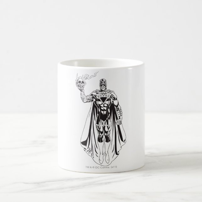Black Hand with Skull 3 Coffee Mug (Center)