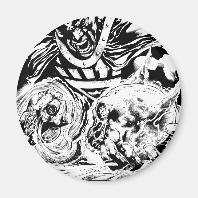 Black Hand with Skull Panel 2 Magnet (Front)