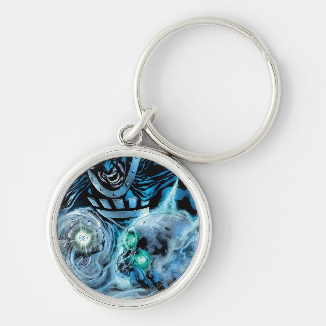 Black Hand with Skull Panel Keychain (Front)