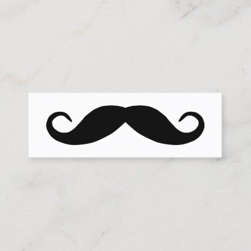 Customizable Handlebar Mustache Business Card