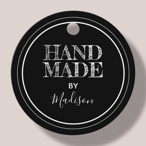 Black  Handmade by Product Tag