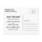 Black Handwritten Script Save the Date Postcard