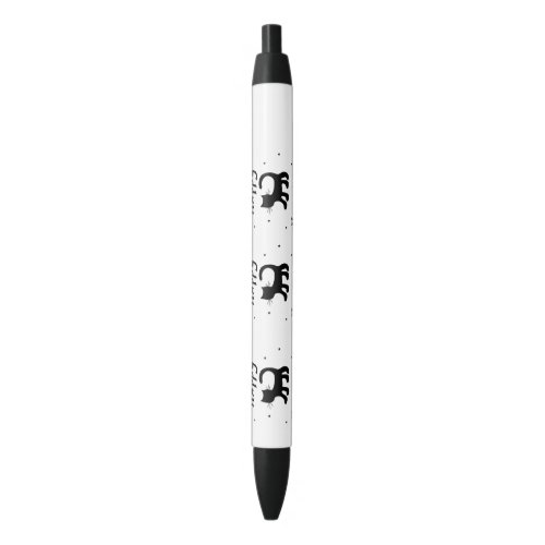 Black Happy Halloween horror spooky       Black Ink Pen