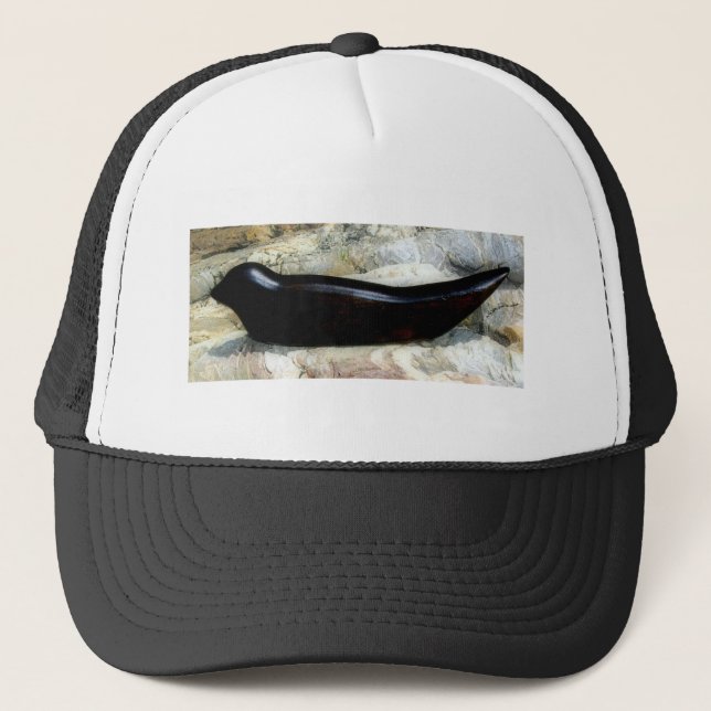 black harbor seal hat (Front)