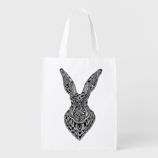 Black Hare reusable bag (Front)