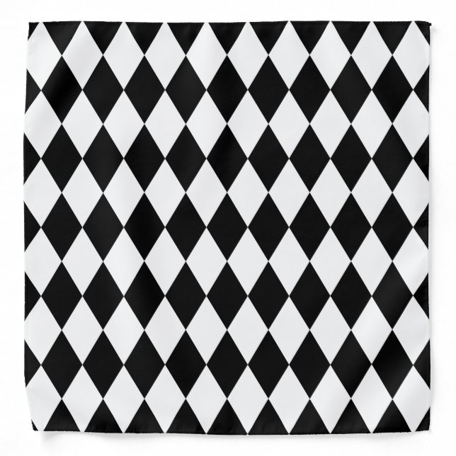 Black Harlequin Bandana (Front)