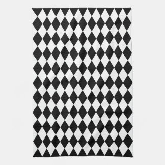 Black Harlequin Kitchen Towel