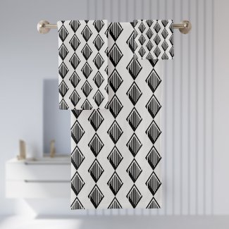 Black Harlequin Pattern Modern Elegance