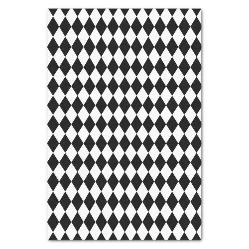 Black Harlequin Tissue Paper