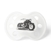 Black Harley motorcycle Pacifier Black Harley motorcycle Pacifier