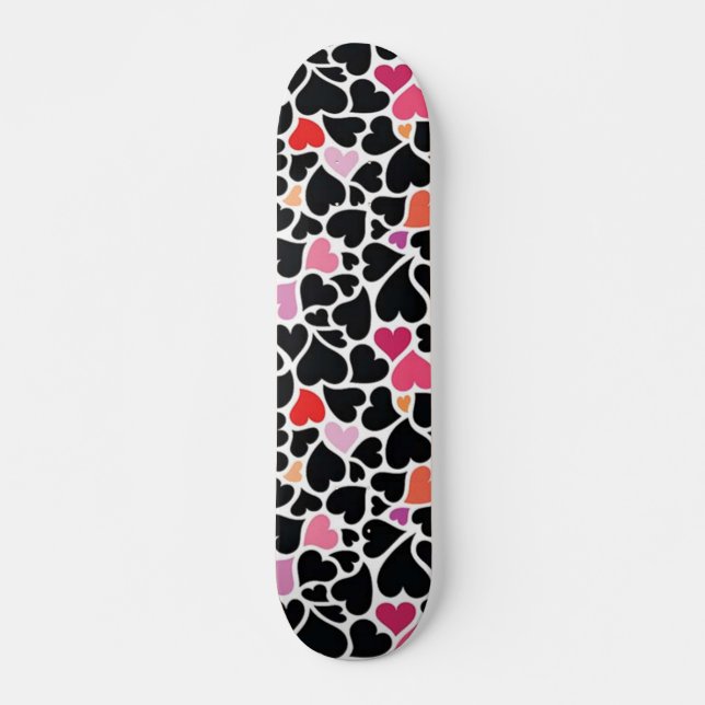 Black Harts Skateboard Deck (Front)