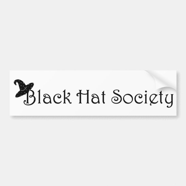 Black Hat Society Bumper Sticker (Front)